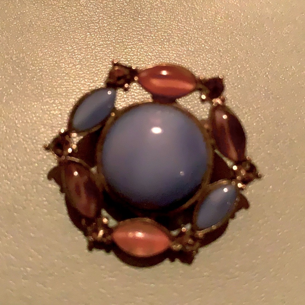 Vintage Liz Claiborne brooch with stones